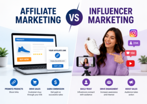 Affiliate Marketing vs Influencer Marketing
