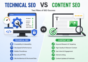 Technical SEO vs Content SEO
