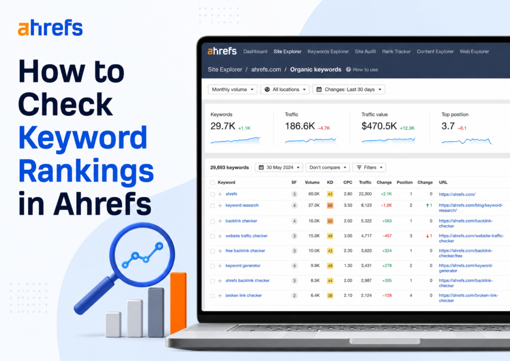 How to Check Keyword Rankings in Ahrefs
