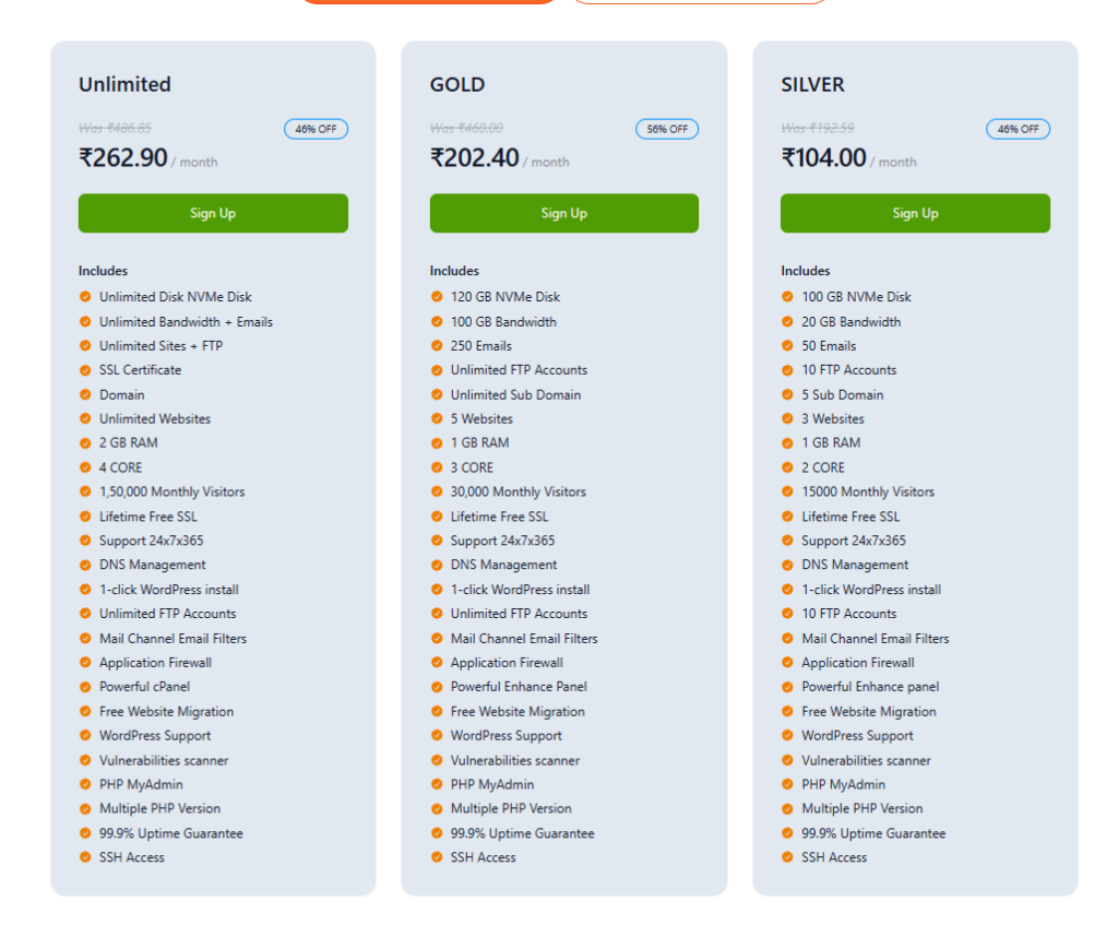 HostingRaja Shared Hosting for Beginners and Small Businesses
