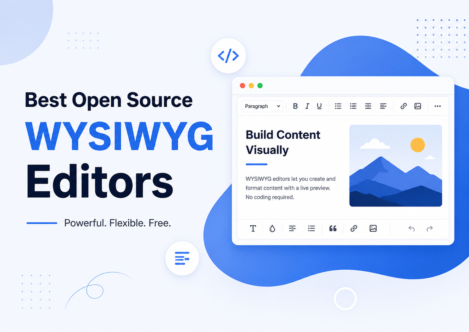 Best Open Source WYSIWYG Editors