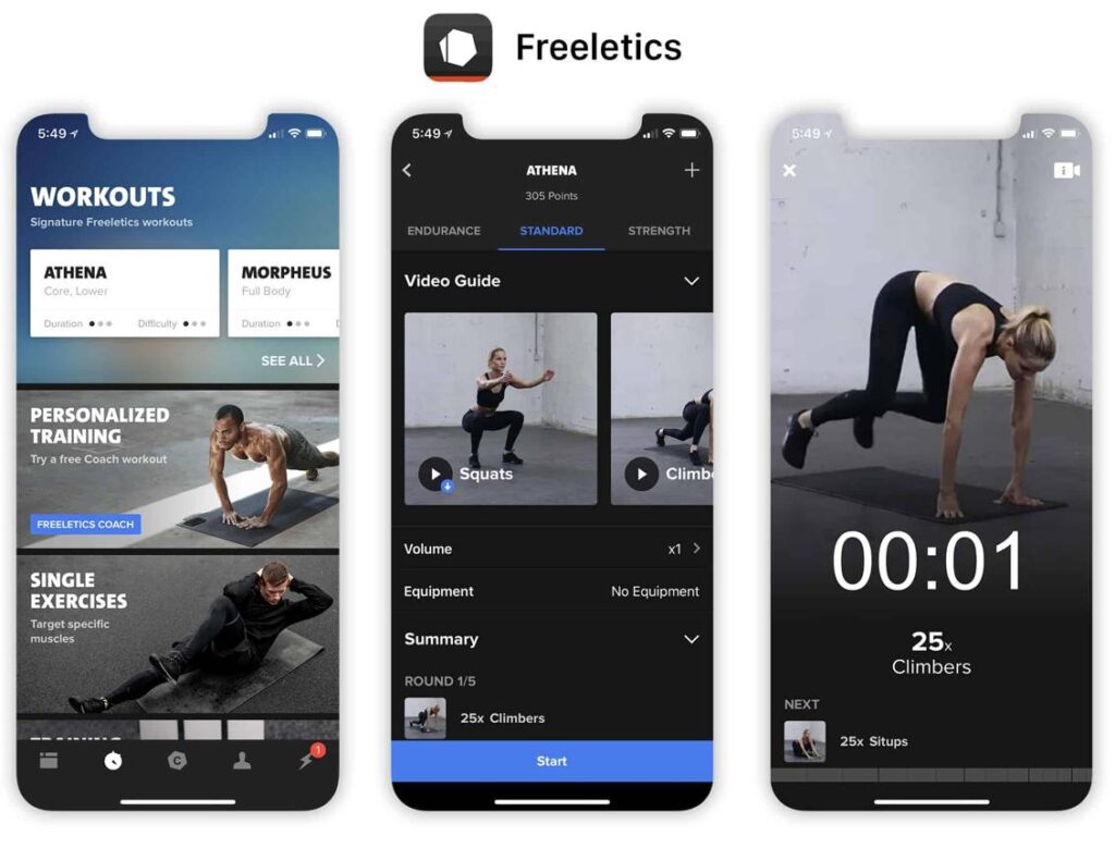 Freeletics - Best AI Workout App for Bodyweight Training