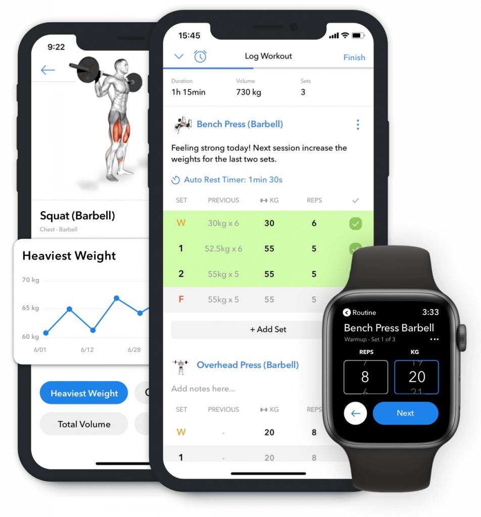 Hevy - Best Workout Tracking App with Smart Planning