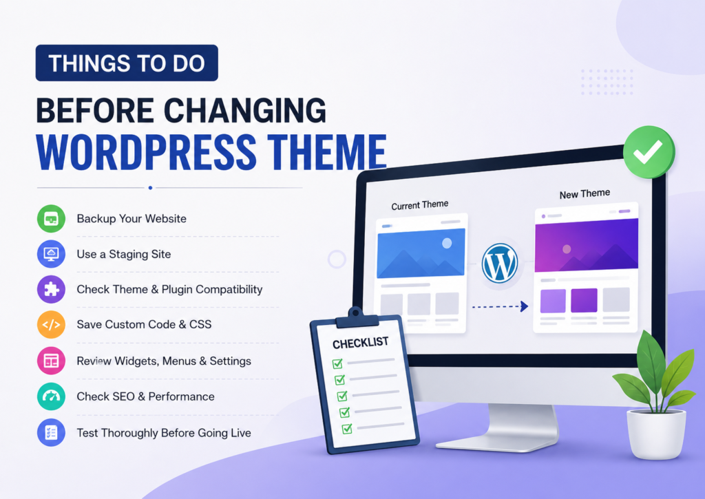 Things to Do Before Changing a WordPress Theme