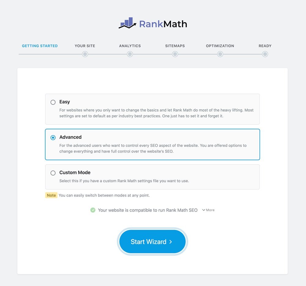 Rank Math Setup Wizard Guide